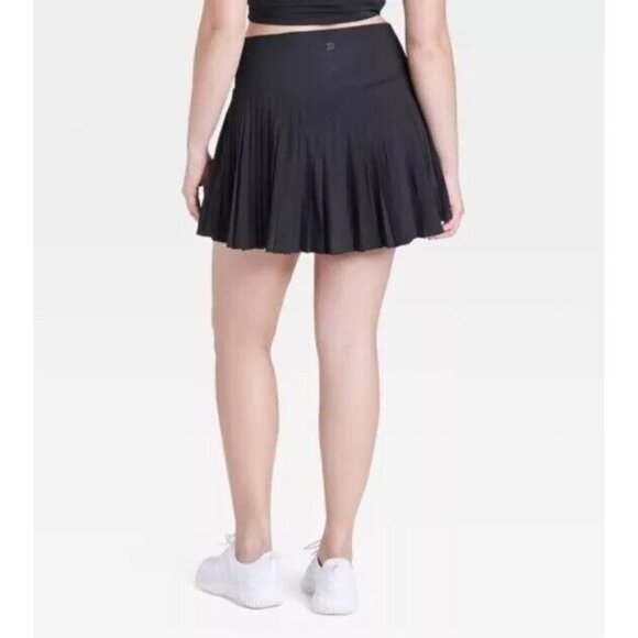 All In Motion Women's Skort Black Micro Pleated Tennis Sport Now Size Medium - Picture 2 of 10